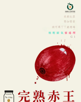 衣索比亞 耶加雪菲 班可果丁丁 完熟赤王 極輕厭氧蜜處理 淺焙