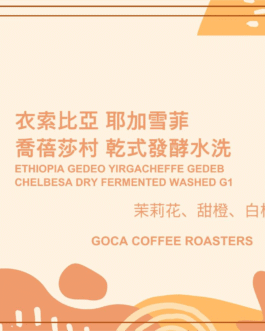 衣索比亞 耶加雪菲 喬蓓莎村 乾式發酵水洗 淺焙